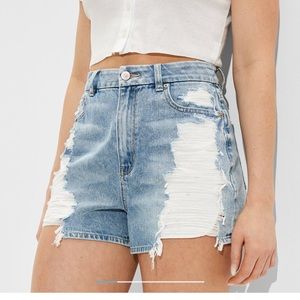 Aerie mom jean shorts